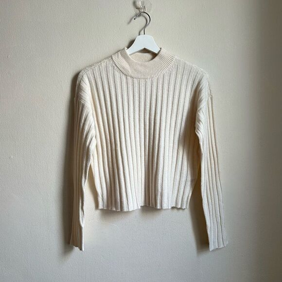 NWT Madewell Mockneck Crop Sweater NM625 sizes XXS XL - Picture 3 of 8
